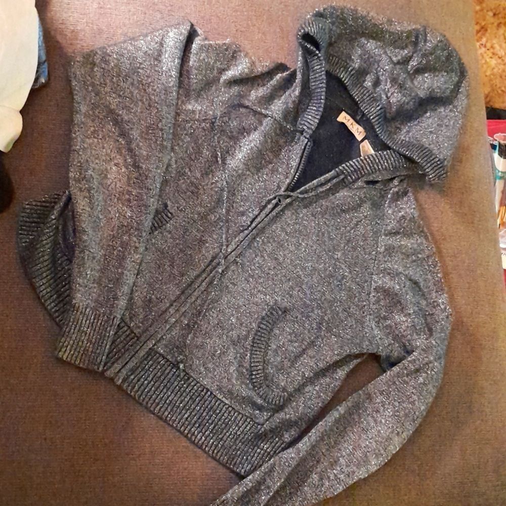 🤠MKM Designs Cropped Hooded Jacket Size Large